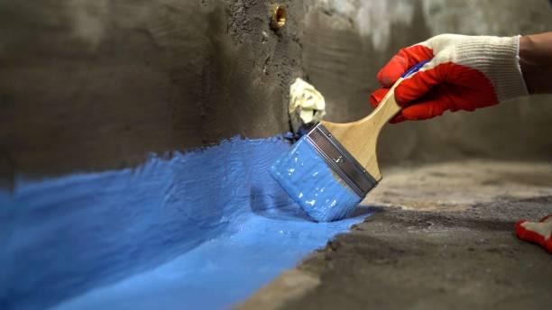 Commercial Exterior Waterproofing project at a Middlebury, IN business property by SJ Waterproofing Pros